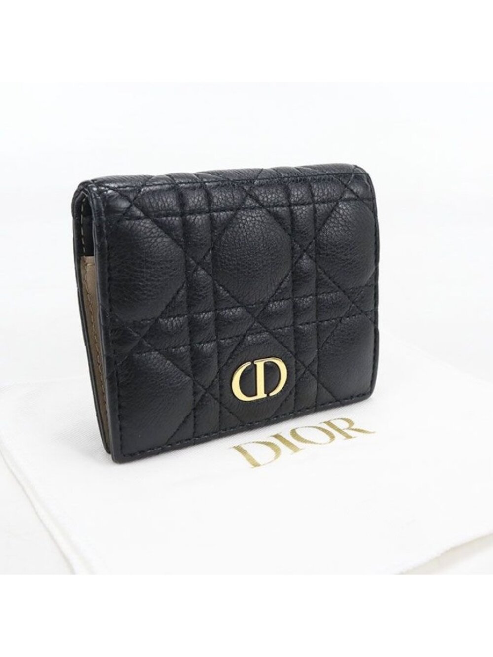 Dior Caro Bifold Wallet Calfskin